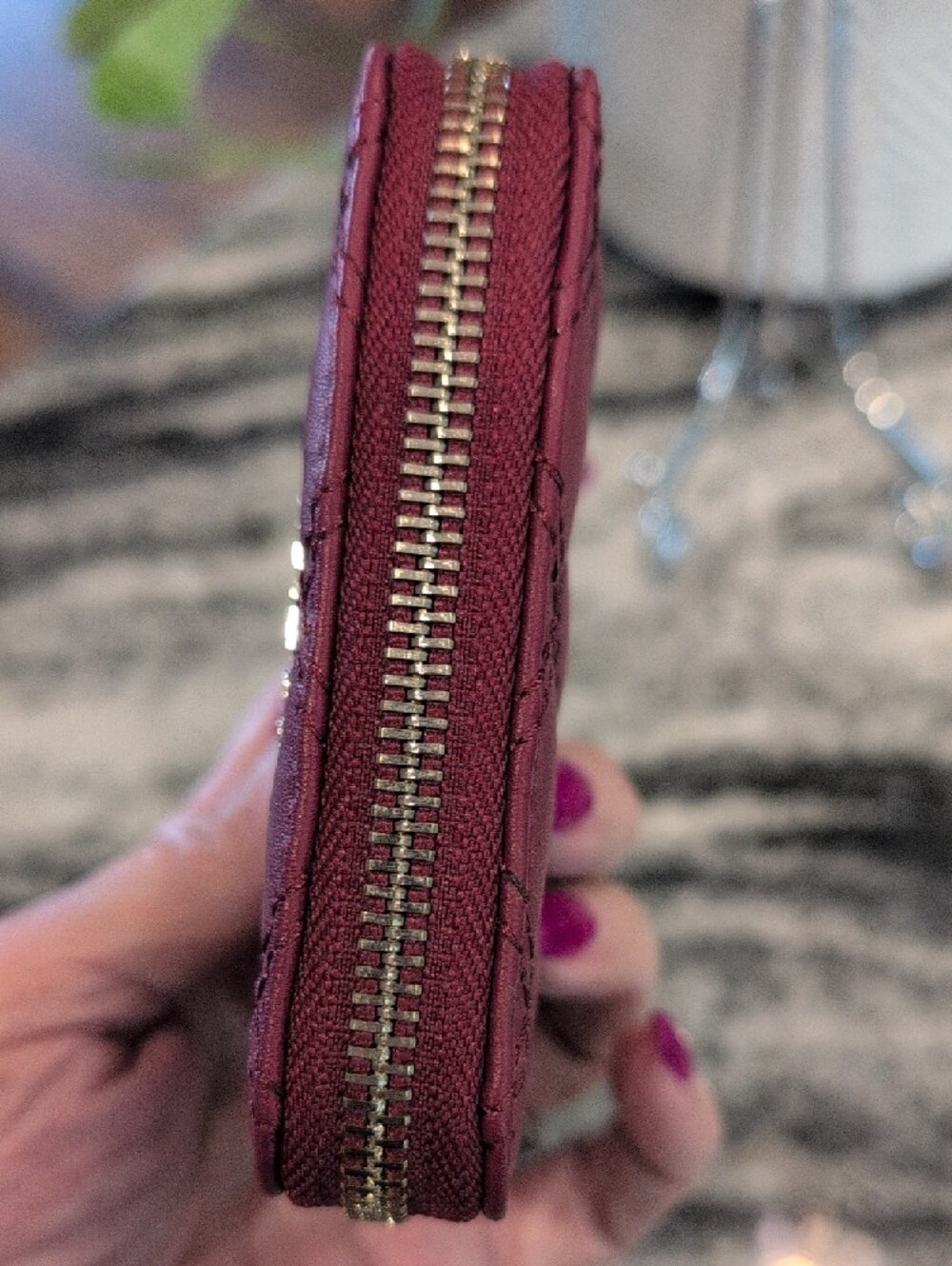 GUESS Quilted Small Wallet - Raspberry - Picture 7 of 8